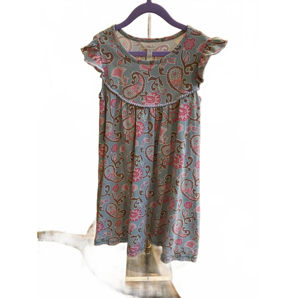 Matilda Jane Girls Paisley Print Dress with Ruffle Sleeves